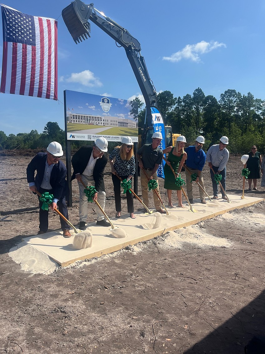 Cornerstone Classical Academy broke ground July 23 on its planned Wildlight campus in Yulee. Cornerstone Classical Academy broke ground July 23 on its planned Wildlight campus in Yulee.