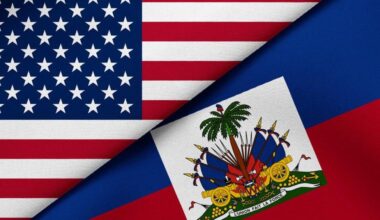 U.S. and Haiti flags