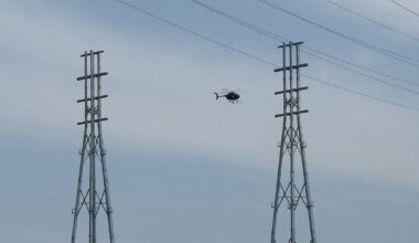 Work to raise power lines near JaxPort’s Blount Island takes to the sky