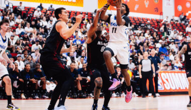 Orlando Magic shooting guard Jase Richardson (11) jumps up for a shot during an NBA Summer Lea ...