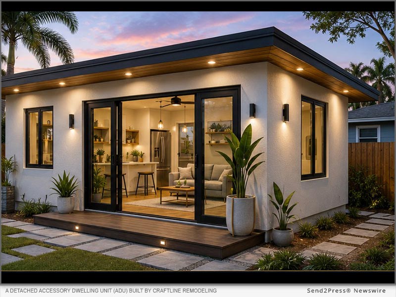 A detached accessory dwelling unit (ADU) built by Craftline Remodeling