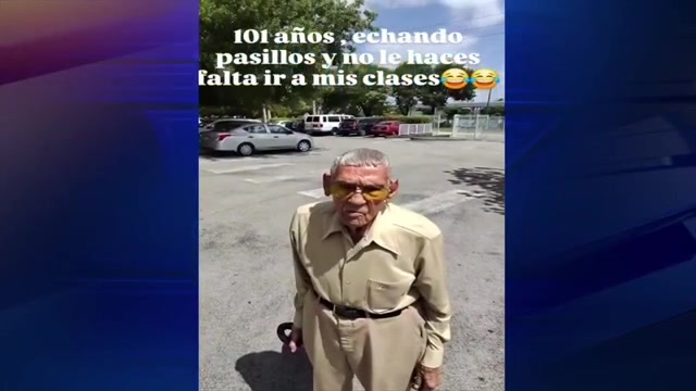 101-year-old Miami-Dade man shows off salsa moves in viral video - WSVN 7News | Miami News, Weather, Sports