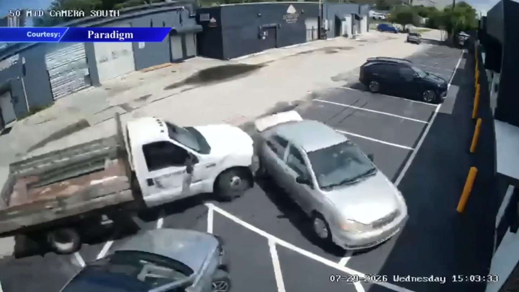 Surveillance footage captures truck barreling into Lost City Brewing in North Miami - WSVN 7News | Miami News, Weather, Sports