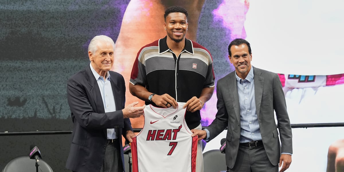 Giannis arrives in Miami, looking to follow Messi’s path to more titles and success