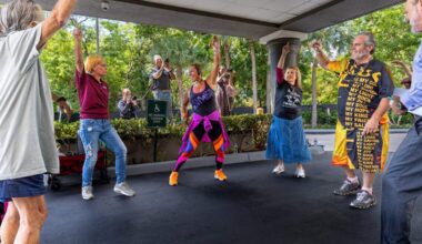 A former hotel helps Miami's homeless seniors. See how they celebrated its first year