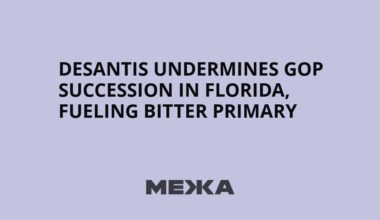 DeSantis undermines GOP succession in Florida, fueling bitter primary | Ukraine news