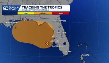 Invest 91L emerges in the Gulf; increased Tropical Development chances for Florida