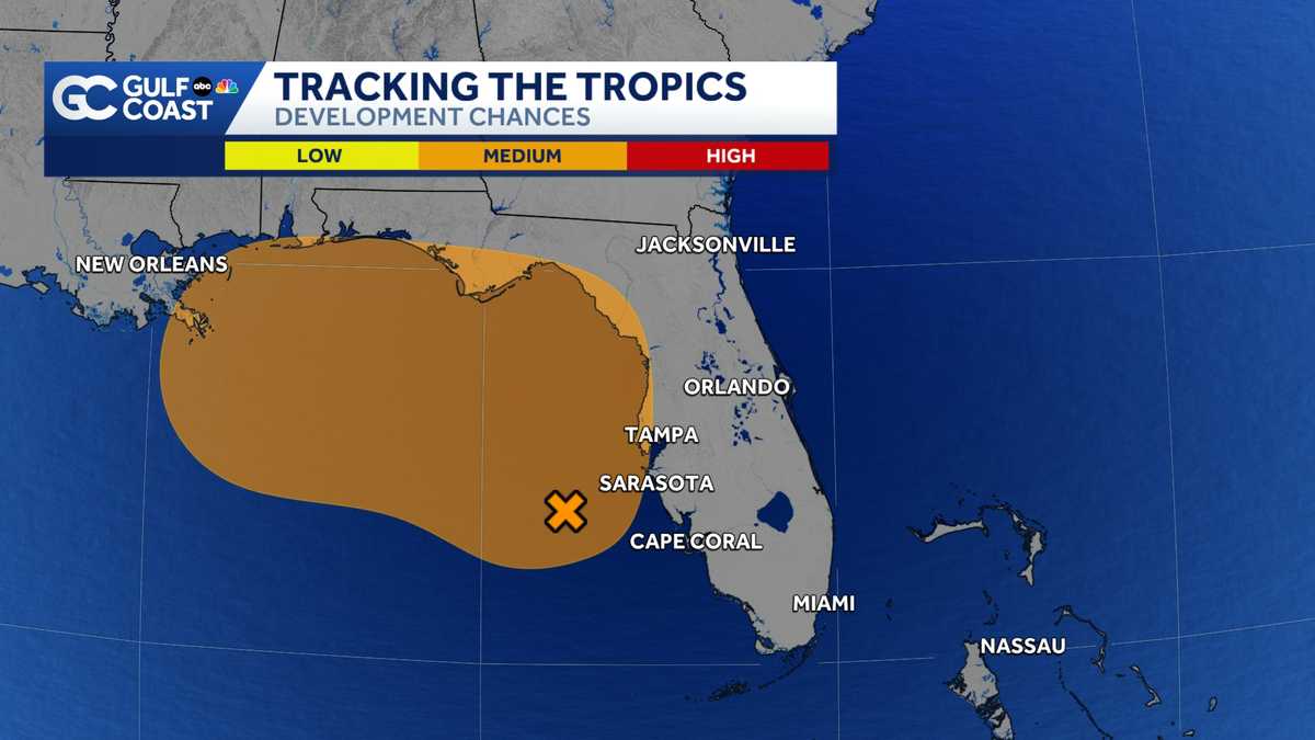 Invest 91L emerges in the Gulf; increased Tropical Development chances for Florida