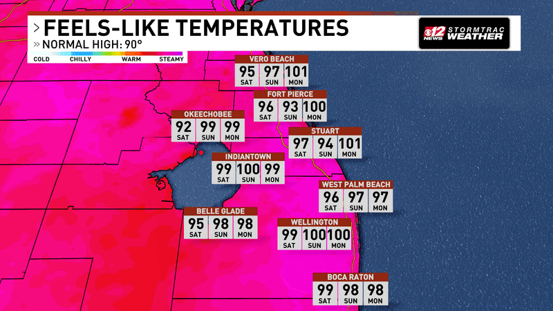 Scattered afternoon storms return to South Florida, heat remains a concern. (WPEC)