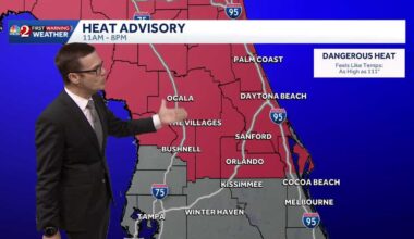 Steamy day ahead with afternoon storms for Central Florida