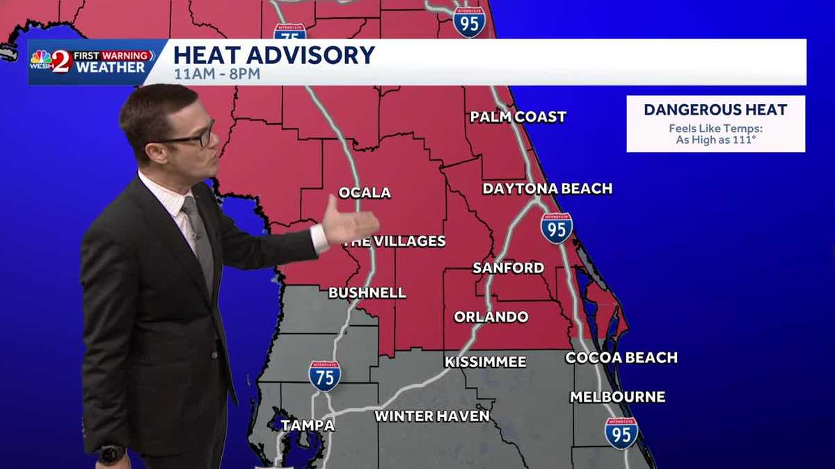 Steamy day ahead with afternoon storms for Central Florida