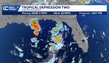 Tropical depression to bring heavy rain, gusty winds to parts of Florida