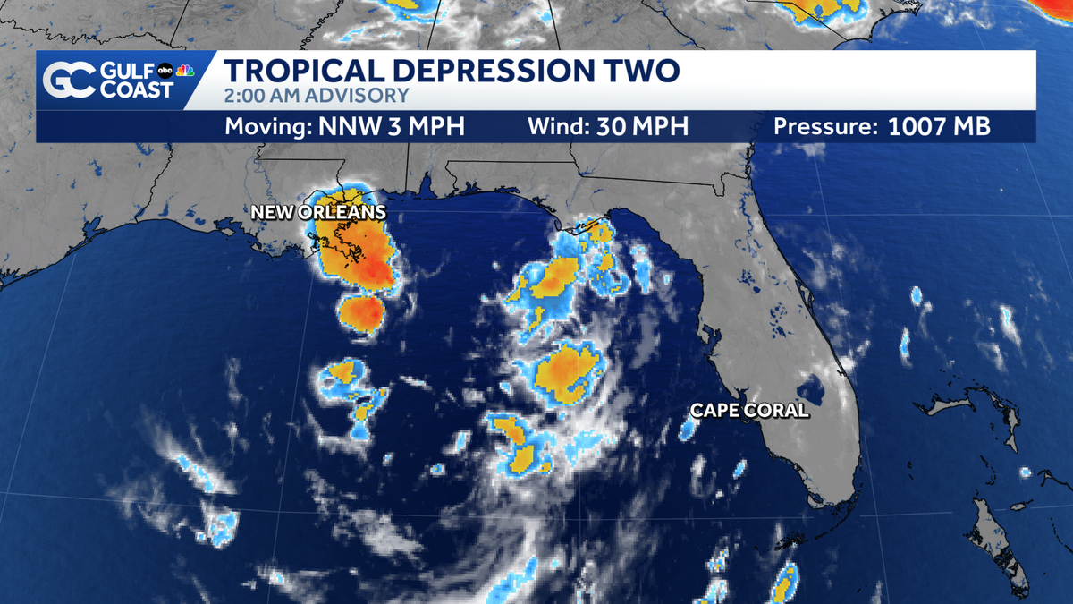 Tropical depression to bring heavy rain, gusty winds to parts of Florida