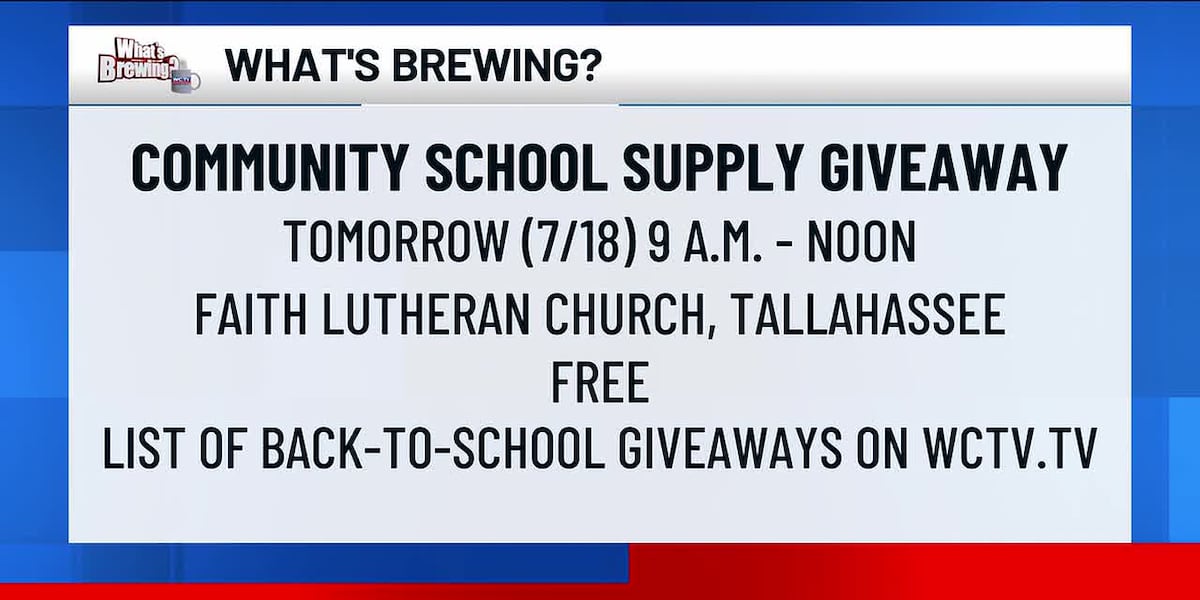 What’s Brewing - Community School Supply Giveaway