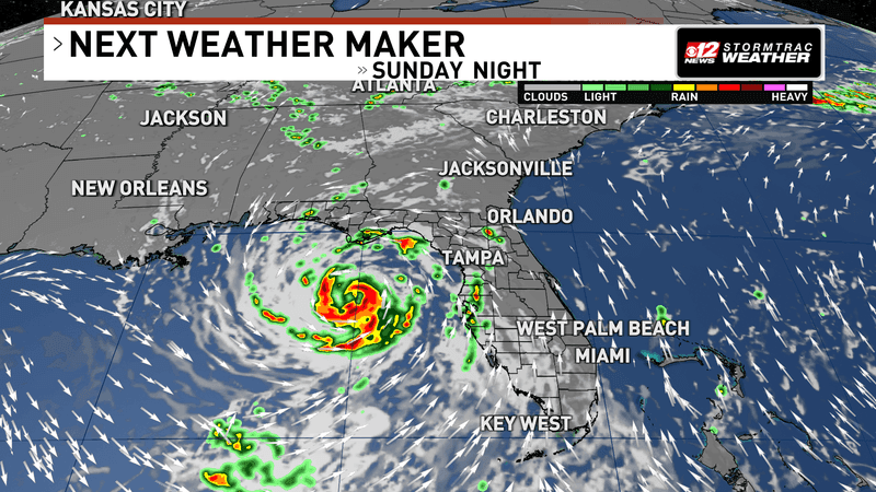 National Hurricane Center monitoring Gulf disturbance as heavy rain targets Florida. (WPEC)