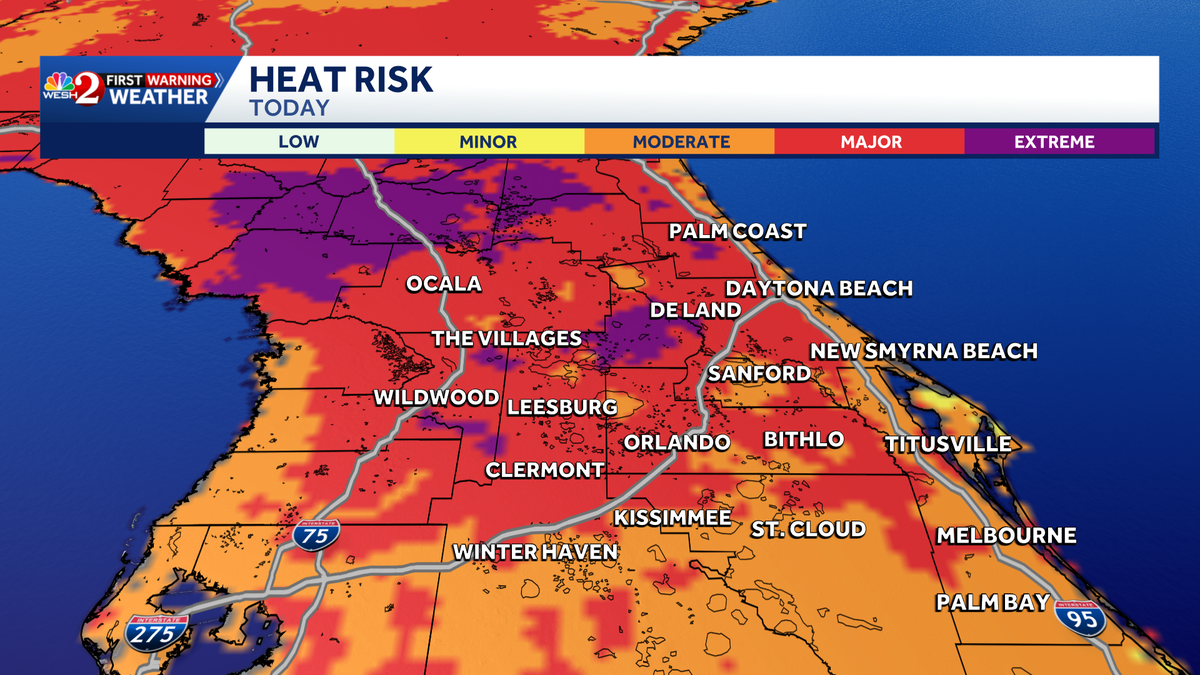 Storms, dangerous temps target Central Florida