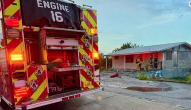 Agencies extinguish abandoned structure fire in Jensen Beach
