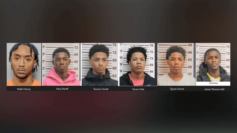 A Maryland coach and five D.C. teens were arrested after a robbery in Florida. (Polk County Sheriff's Office)