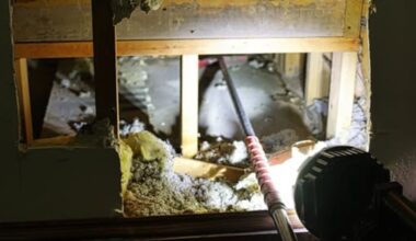 Lightning strike in NW Florida chars wall of home