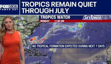 Tropics to remain quiet through July