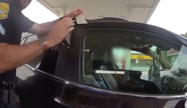Watch: Tampa police to the rescue after child accidentally locked in car