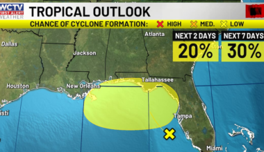 Higher rain chances this weekend and the possibility of tropical development