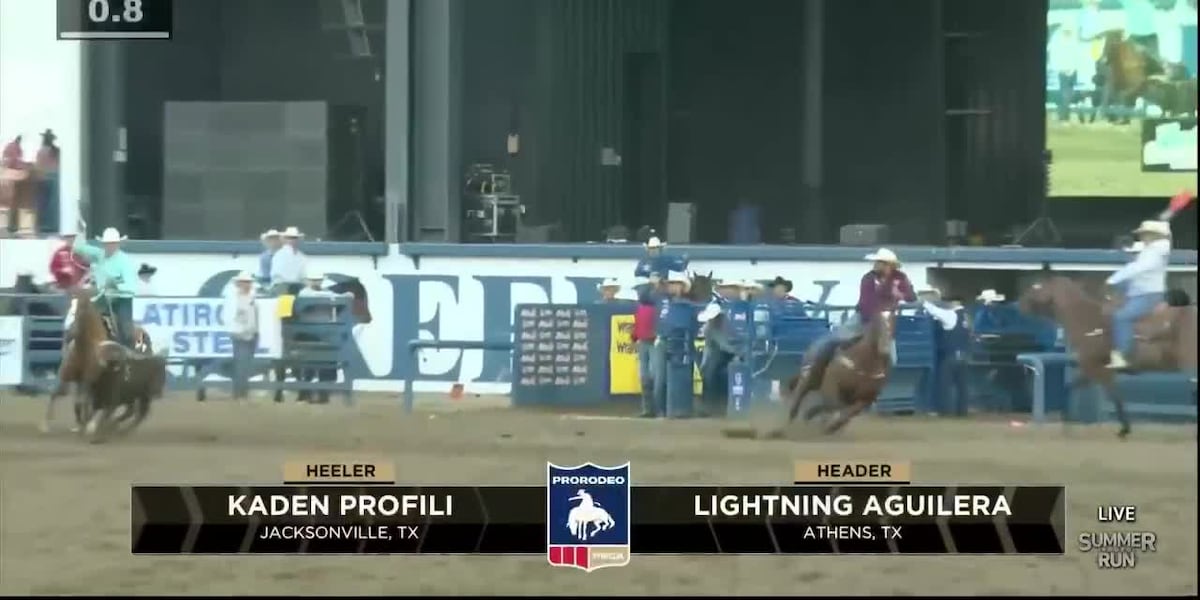 Athens’ Lightning Aguilera, Jacksonville’s Kaden Profili win $16,000 at 4 rodeos