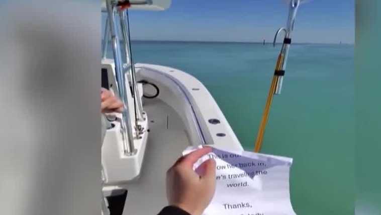 Florida boat captain discovers woman's ashes