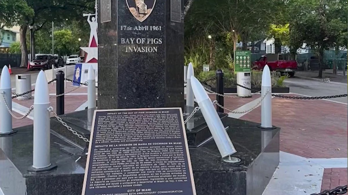 Man arrested for vandalizing Bay of Pigs monument in Miami, police say – NBC 6 South Florida