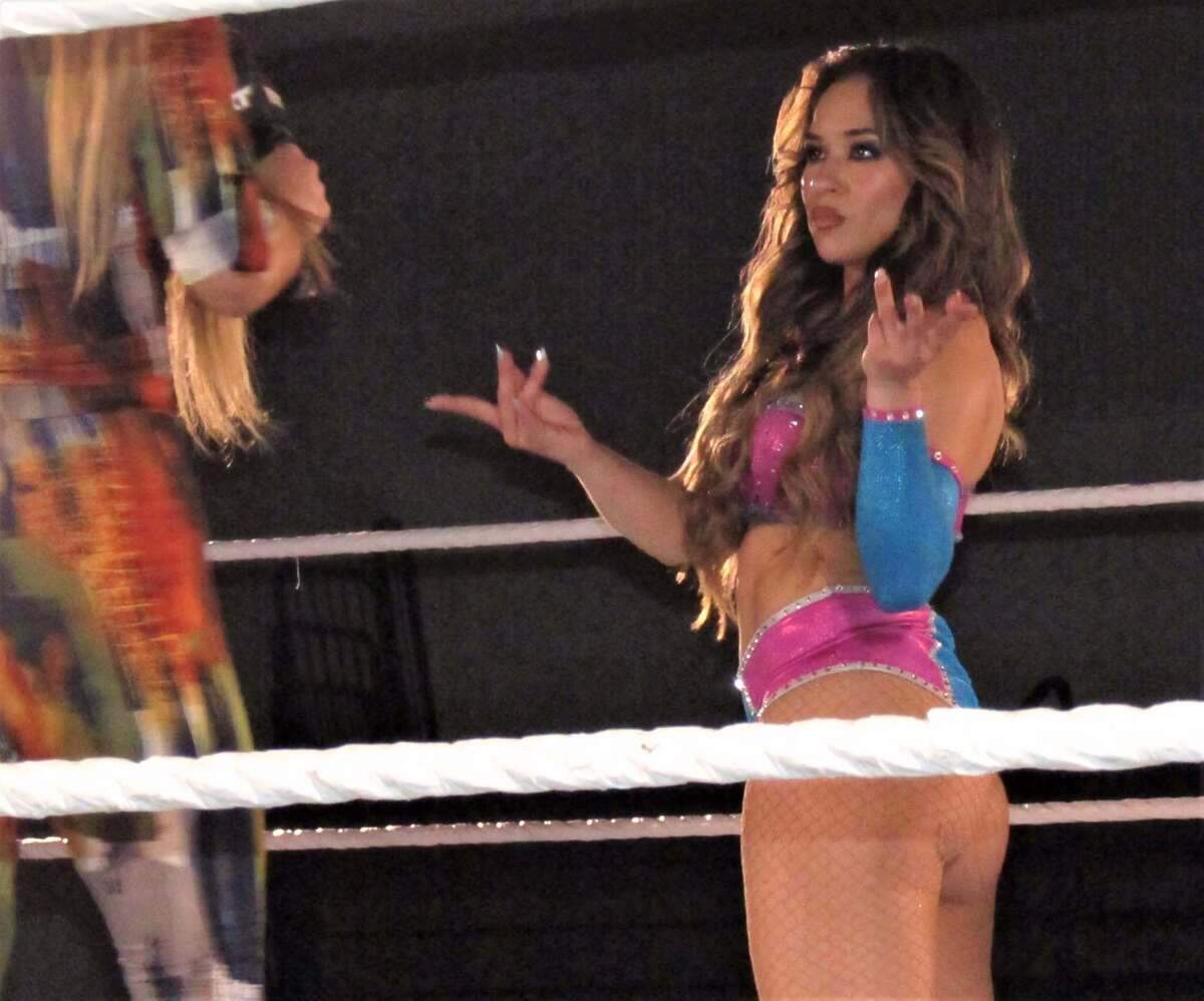 WWE NXT superstar Lola Vice, aka Miami’s Valerie Loureda, wrestles at an NXT show at the Havert L. Fenn Center in Fort Pierce..