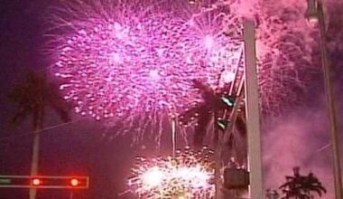 Fireworks displays across Palm Beaches and Treasure Coast
