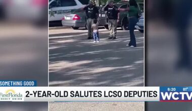 Something Good: 2-year-old salutes LCSO deputies
