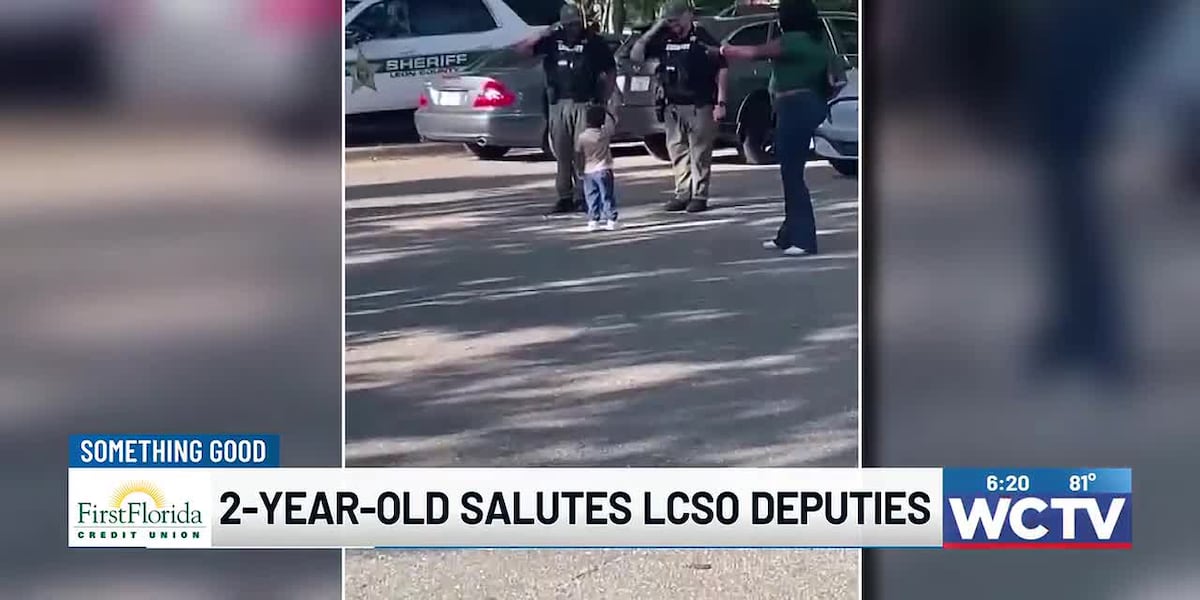 Something Good: 2-year-old salutes LCSO deputies
