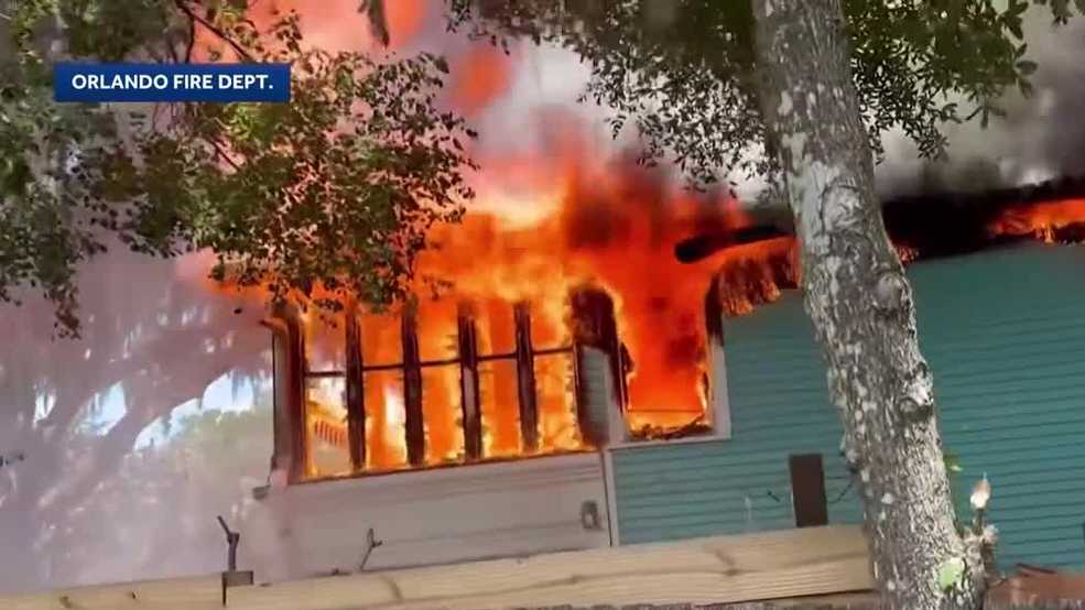 Historic home in Orlando goes up in flames amid legal battle