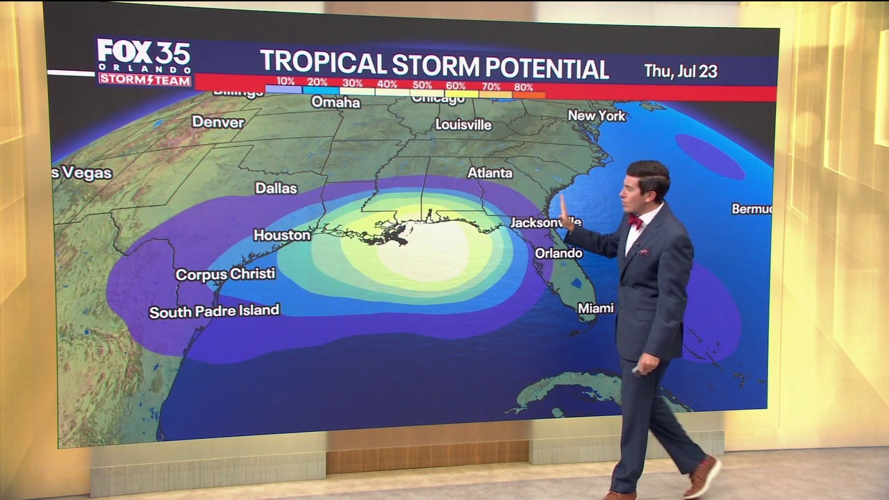 Orlando AM Weather Forecast: Tracking Invest-91 L, High Chance for Development