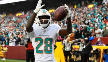 Dec 3, 2023; Landover, Maryland, USA; Miami Dolphins running back De