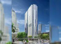 Rendering of downtown Miami courthouse to be built by Plenary Group and Miami-Dade County