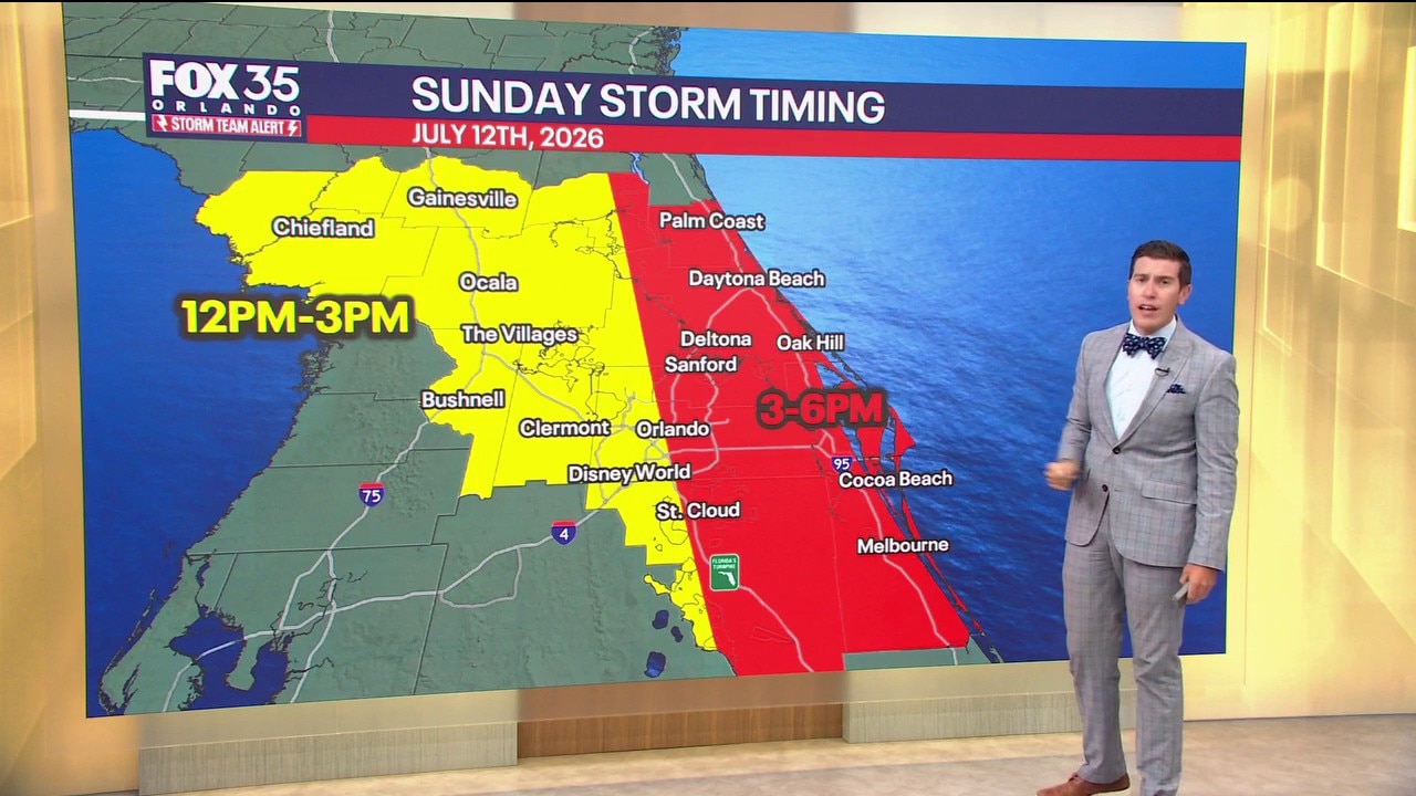 Orlando Storm Alert: Severe storms, damaging wind gusts