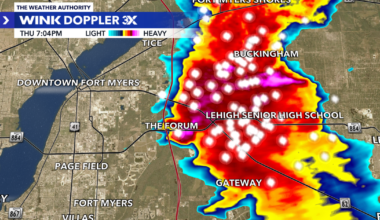 Landspout forms in Fort Myers as storms collide over Colonial Blvd. and I-75 | Lee County
