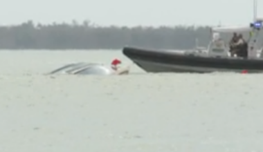 Law enforcement responds to overturned boat near Sanibel Causeway | Lee County