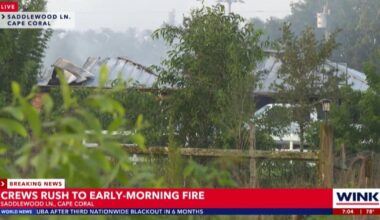 Crews battle early morning house fire near Saddlewood Lane in Cape Coral |