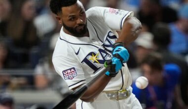 Tampa Bay Rays slugger Junior Caminero leaves All-Star Game after being hit on left hand | National Sports