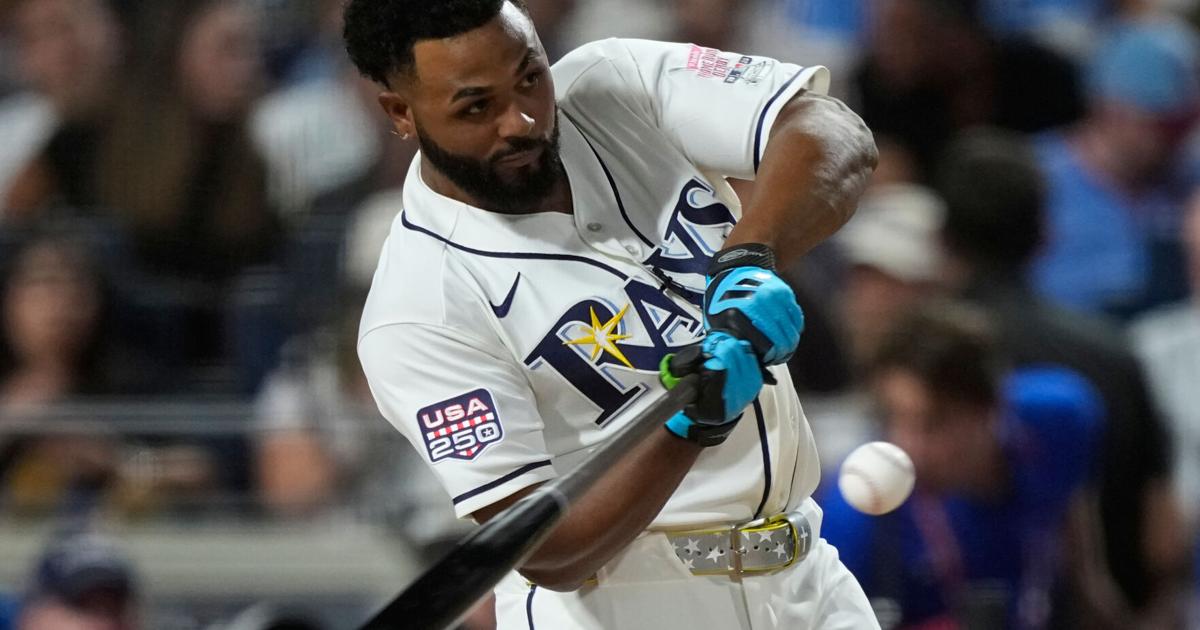 Tampa Bay Rays slugger Junior Caminero leaves All-Star Game after being hit on left hand | National Sports