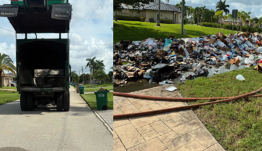 Garbage truck fire forces load dump on Cape Coral street | Lee County