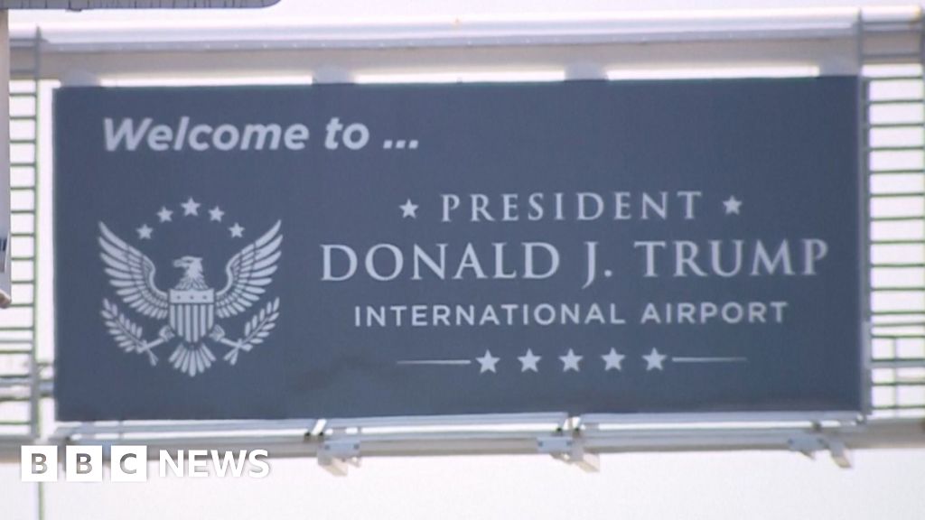 Travellers react as Florida airport renamed after Trump