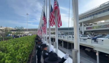 MIA holds flag raising ceremony with local veterans to honor America’s 250th anniversary - WSVN 7News | Miami News, Weather, Sports