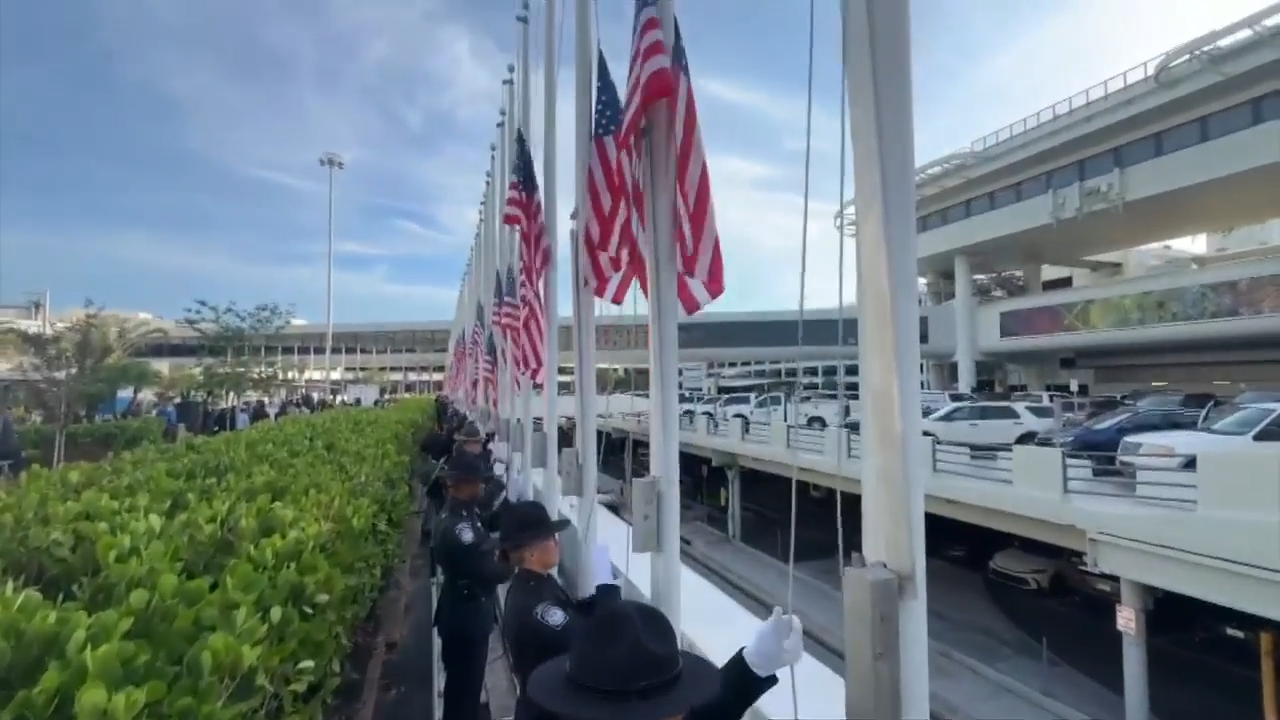 MIA holds flag raising ceremony with local veterans to honor America’s 250th anniversary - WSVN 7News | Miami News, Weather, Sports