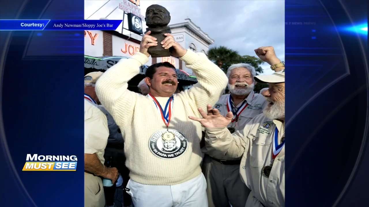 Hemingway Look-Alike Contest in Key West draws crowd of 130 competitors, crowns champion from Tampa - WSVN 7News | Miami News, Weather, Sports