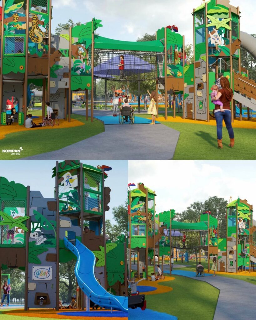 Renderings of the new playground to appear in Largo at Largo Central Park
