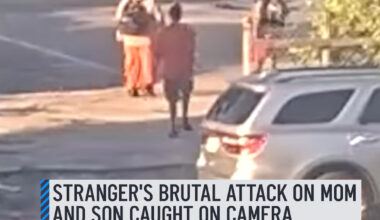 A mother and son attacked in broad daylight. New surveillance video captured the moment when a mother and her 12-year-old son were attacked in Fort Lauderdale by a stranger who's still wanted in the assault. Surveillance video shows the suspect walking up to the two and then appears to hit them with a blunt object. #stranger #mom #son #attack #fortlauderdale